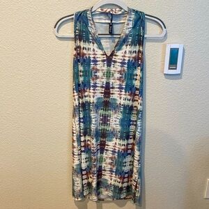 Deborah Viereck Women’s Multi Colored Halter No Wrinkle Maxi Dress